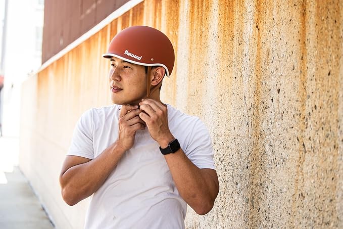 Thousand Heritage 1.0 Adult Bike Helmet; The Original Low Profile Retro Commuter Cycling Helmet Safety Certified for Bicycle Skateboard Skating Roller Skates; for Men & Women