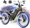 eAhora 2026 Romeo Pro3/2 50/46Mph Ebike 5600/4000W Dual Motor 200+Miles Electric Bike for Adults, 52V/70Ah 60V/80Ah Long Range 26 * 4.0" Fat Tire Full Suspension Electric Mountain Bike