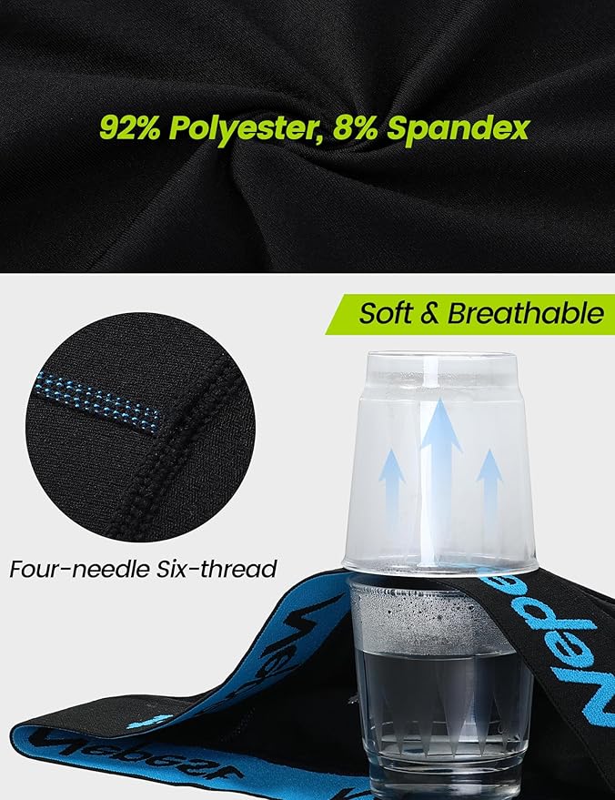 Nepest Mens Cycling Underwear 4D Padded Bike Shorts MTB Liner Mountain Bicycle Tights for Riding