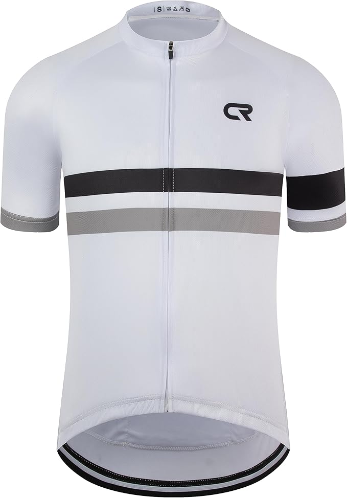 Coconut Ropamo CR Mens Cycling Jersey Short Sleeve Road Bike Shirt with 3+1 Zipper Pockets Breathable Quick Dry