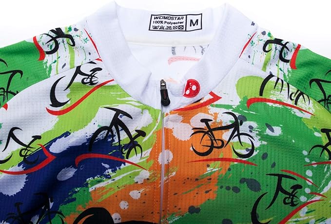 Hotlion Men's Cycling Jersey Sets Gel Pad Summer Bike Clothing Suit Breathable Bike Clothes with 3 Rear Pockets