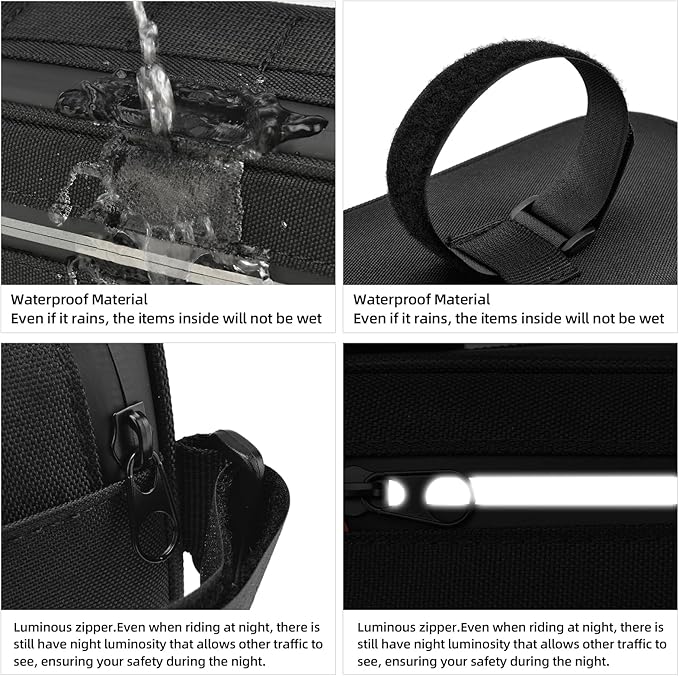 Bike Handlebar Bag Professional Waterproof Bike Crossbar Front Bag Bicycle Basket Frame Bags for Road Mountain Bicycle Outdoor Cycling Travel Hiking