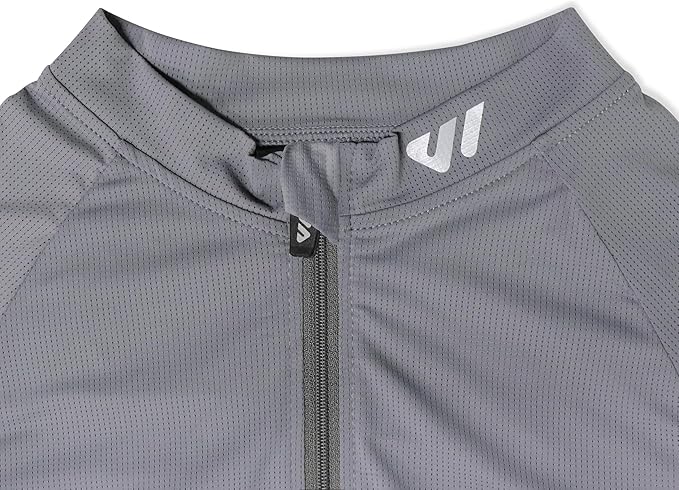 Lo.gas Cycling Jersey Men Short Sleeve, Road Bike Jerseys Full Zipper with Pockets, Bicycle Clothing Breathable Quick Dry