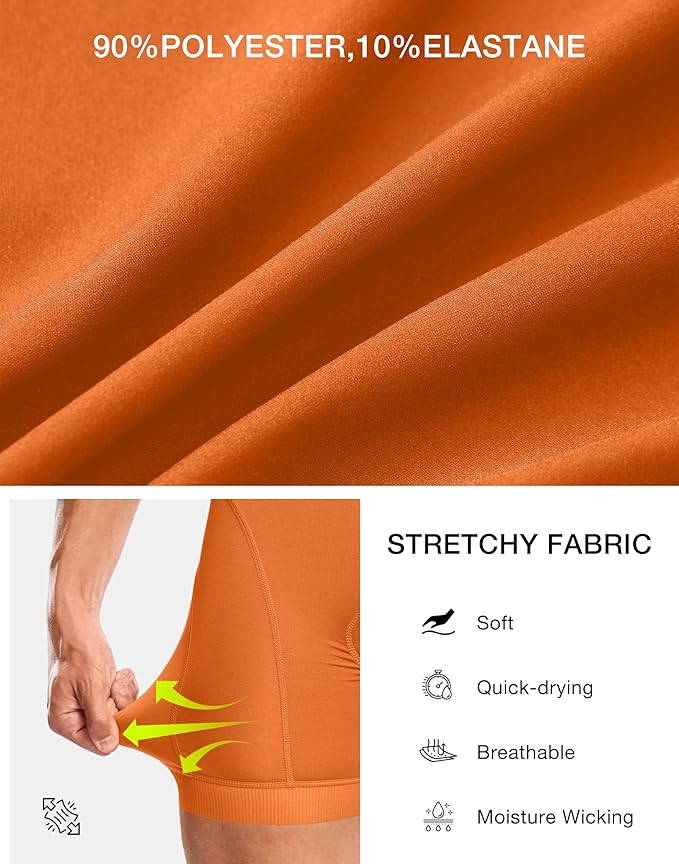 Bikewa Men's Cycling Underwear with Anti-Slip Leg Grips 4D Padded Bike Shorts MTB Liner for Bicycle Biking Riding