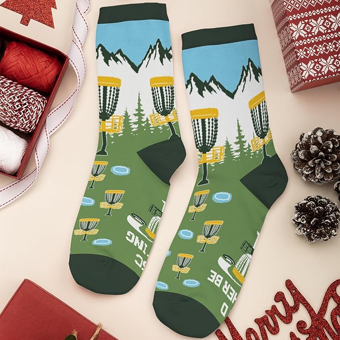 FOURSTUFF Ski, Cycling, Basketball, Golf, Pickleball, Softball, Volleyball, Wrestling, Soccer - Sports Socks for Women Men