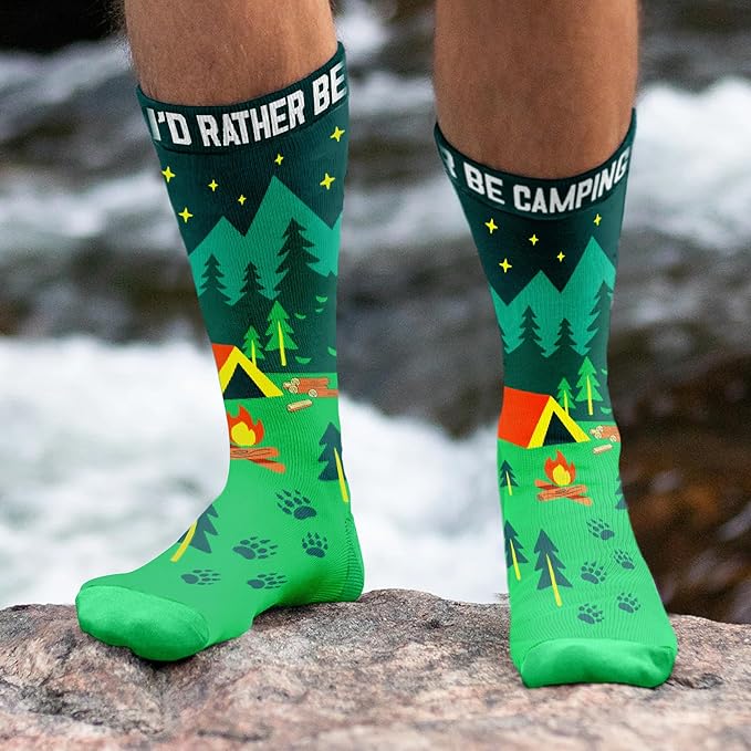 VICRAZY Hiking, Cycling, Camping Socks for Men, Women - Hiking, Bicycle, Camping, Bike Accessories, Stocking Stuffers
