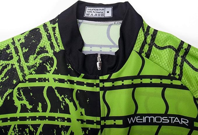 Cycling Jersey Men USA Summer Bike Short Sleeve 3-Pockets Breathable Quick-Dry Shirt S-3XL