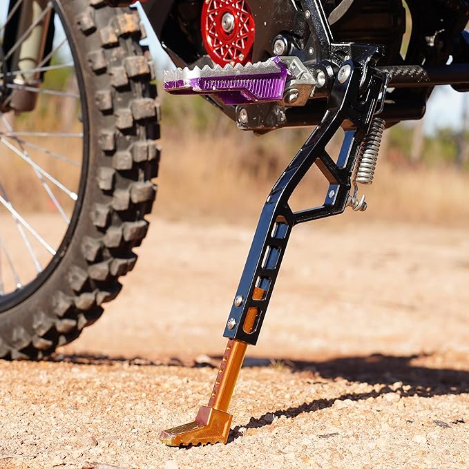 Kickstand for Surron,Adjustable Height Dirt Bike Kickstand CNC Aluminum Upgrades for Sur Ron Light Bee Talaria Sting,Orange