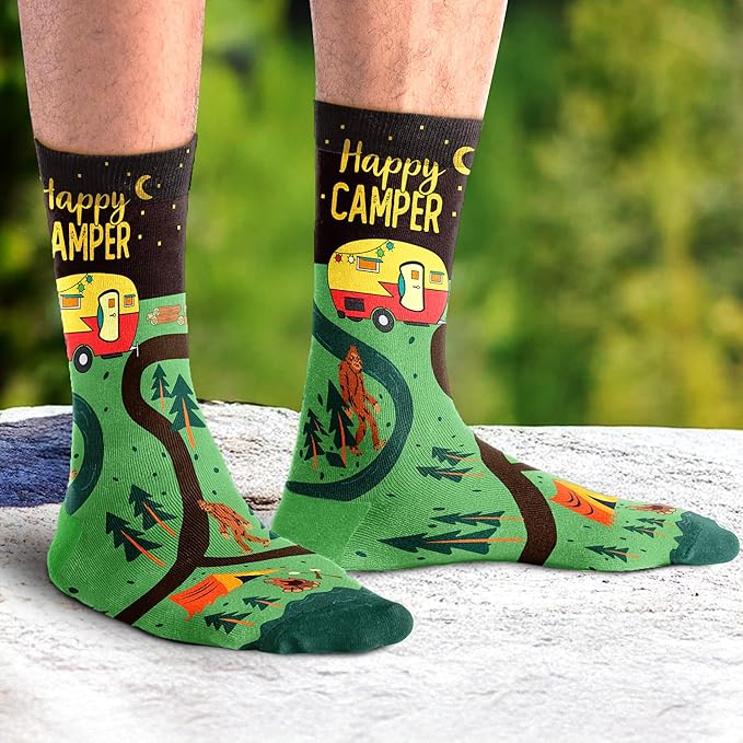 VICRAZY Hiking, Cycling, Camping Socks for Men, Women - Hiking, Bicycle, Camping, Bike Accessories, Stocking Stuffers