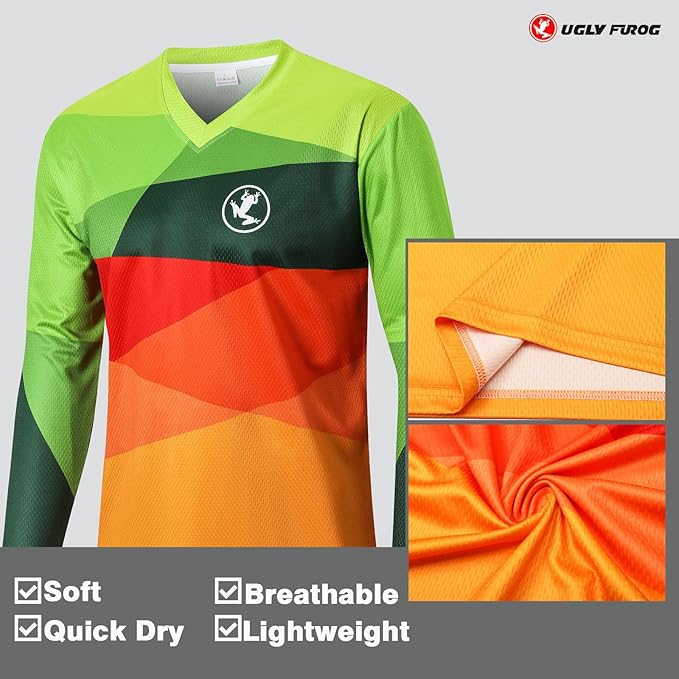 UGLY FROG Bike Wear Long Sleeve Men's Classic Fashion Cycling Downhill Jersey Sportswear Clothing