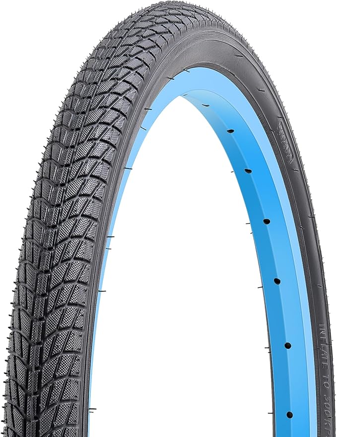 20x1.75 (47-406) Bike Tire 20 inch Bicycle tire Suitable for 20X1.75 20 x 1.75 City/Road/Commuter Folding Replacement Bike Tire (Single)
