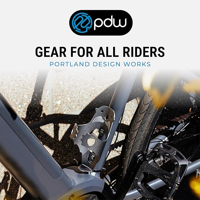 Portland Design Works Water Bottle Cage - Lightweight Water Bottle Holder for Bikes, Otter Cage, Gray
