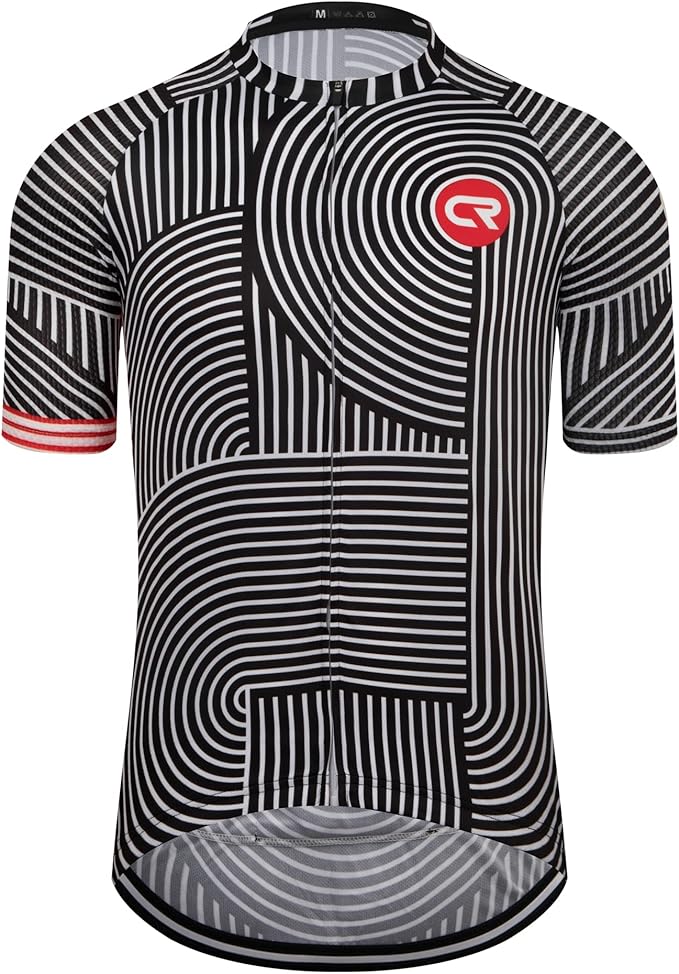 Coconut Ropamo CR Mens Cycling Jersey Short Sleeve Road Bike Shirt with 3+1 Zipper Pockets Breathable Quick Dry