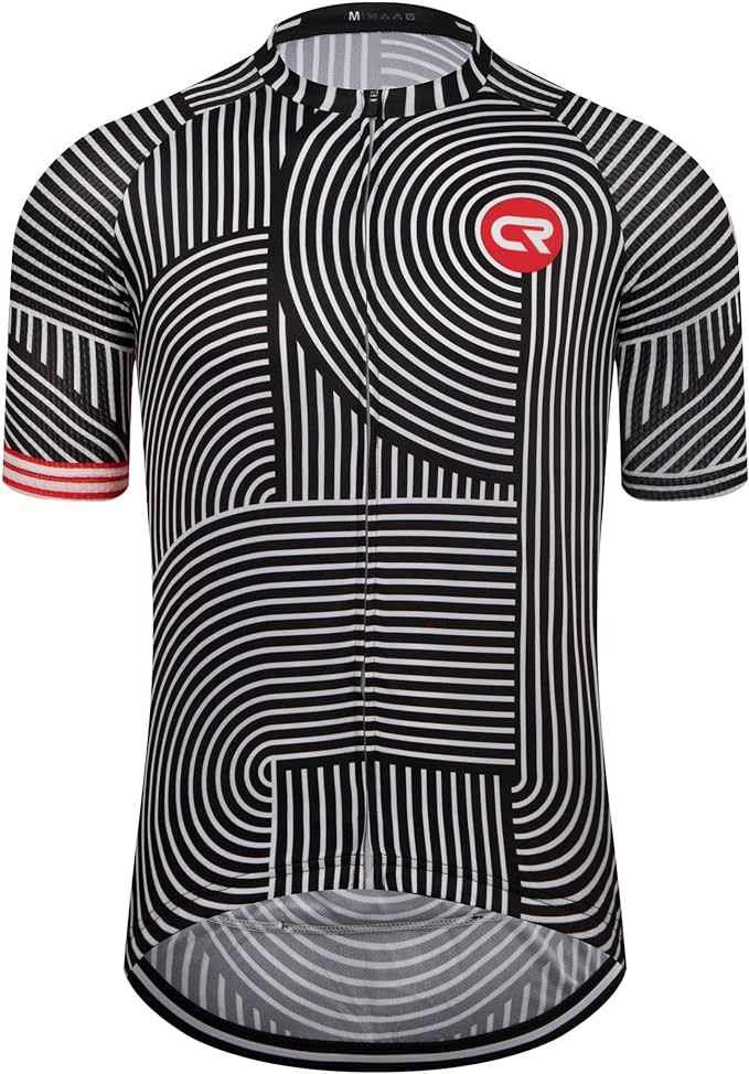 Coconut Ropamo CR Mens Cycling Jersey Short Sleeve Road Bike Shirt with 3+1 Zipper Pockets Breathable Quick Dry