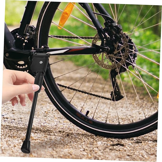 Mipcase Mountain Bike Kickstand Adjustable Single-Side Support Sturdy Metal Bicycle Kickstand for Boys and Girls and Adult Bikes 1 Piece