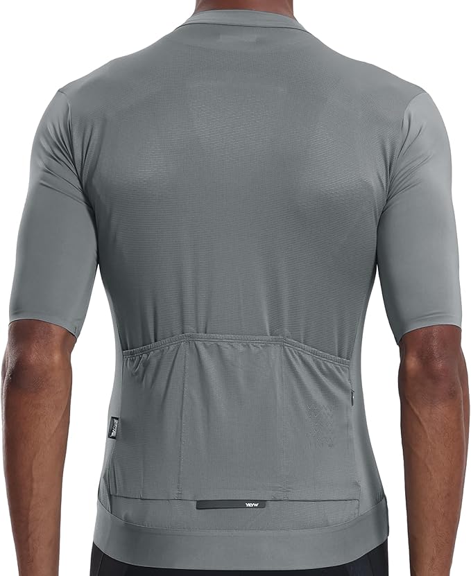 YKYWBIKE Cycling Jersey Men with Pockets Bike Jersey Short Sleeve Biking Shirts for Men Cycling Breathable MTB Biker Shirts