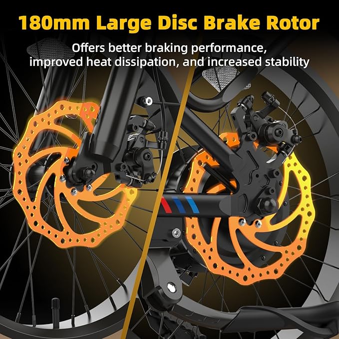 Upgraded Electric Bikes for Adults with 750W/1500W Peak Motor 20" Fat Tire E Bike with 28 MPH 90 Miles Max Range 48V Removable Battery EBike Electric Bicycle Commuter Ebikes