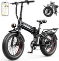 Heybike Mars 2.0/3.0 Foldable Electric Bike, UL2849 Certified, 70+Miles Long Range, 1400W/1800W Peak Motor 32MPH, 624WH Removable Battery, 20"*4 Fat Tire Ebike for Snow, Commute, Full Suspension