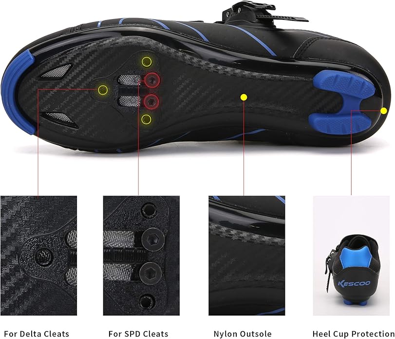 Unisex Cycling Shoes Compatible with pelaton Indoor Road Bike Riding Shoes for Men and Women Delta Cleats Clip Outdoor Pedal
