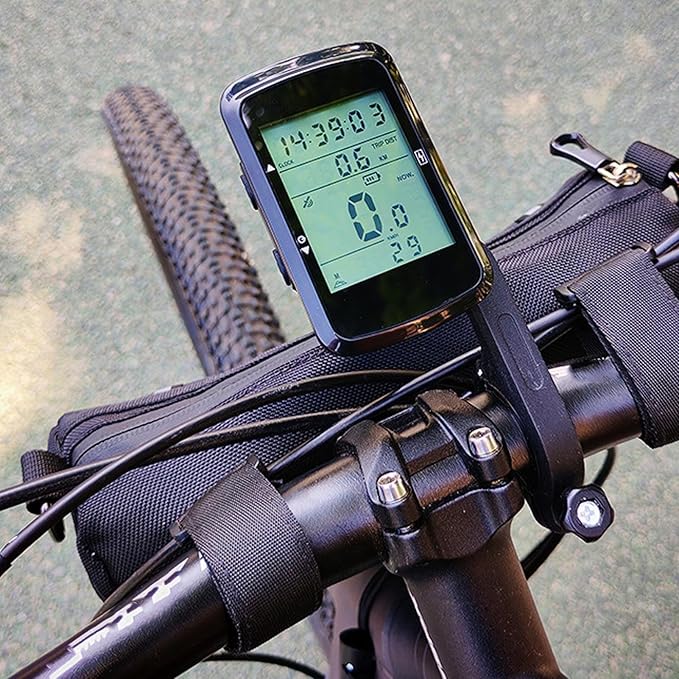 GPS Bike Computer, Wireless Mountain Bike Speedometer, Water Resist Accessories with 2.4" Screen for Long Distance Cycling