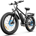 [UL Certified] Electric Bike for Adults with Peak 1500W Brushless Motor, 48V 15AH 35-60 Miles Battery Electric Bicycle, 26" Fat Tire Mountain Bike 28MPH 7 Speed Gears Ebike for Work,Off Road