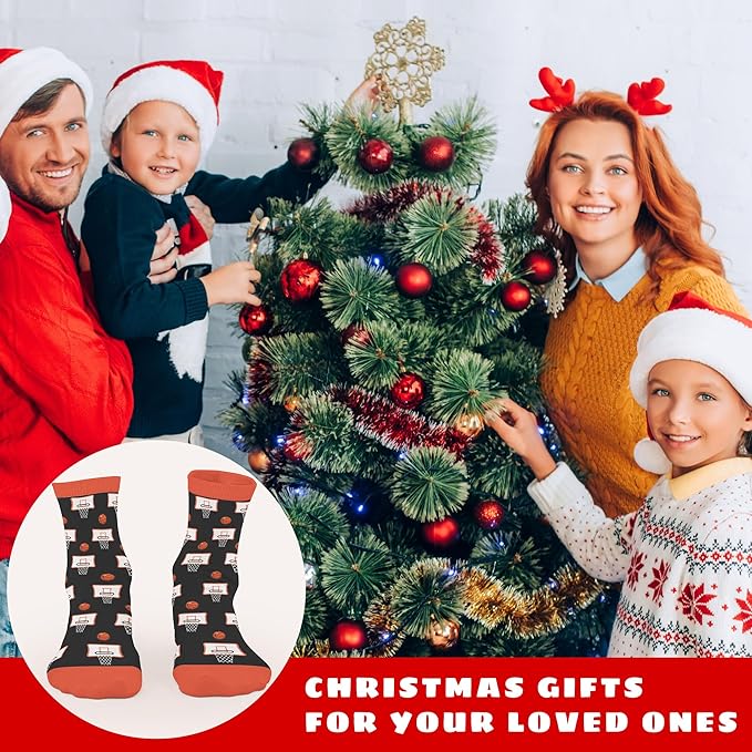 FOURSTUFF Ski, Cycling, Basketball, Golf, Pickleball, Softball, Volleyball, Wrestling, Soccer - Sports Socks for Women Men