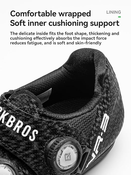ROCKBROS Flat-Pedal(Non-Lock) Cycling Shoes NR3 : Breathable Perforations, Non-Slip Sole for Road & Mountain Biking