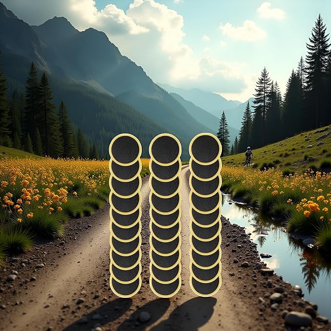 30Pcs Black for Bycicles Inner Tube Puncture Patches Glueless Tire Puncture Repair Patches for Motorcycle Road Mountain Bicycles Tire Puncture Patches Repair Simple Self Adhesive Tires and Tubes