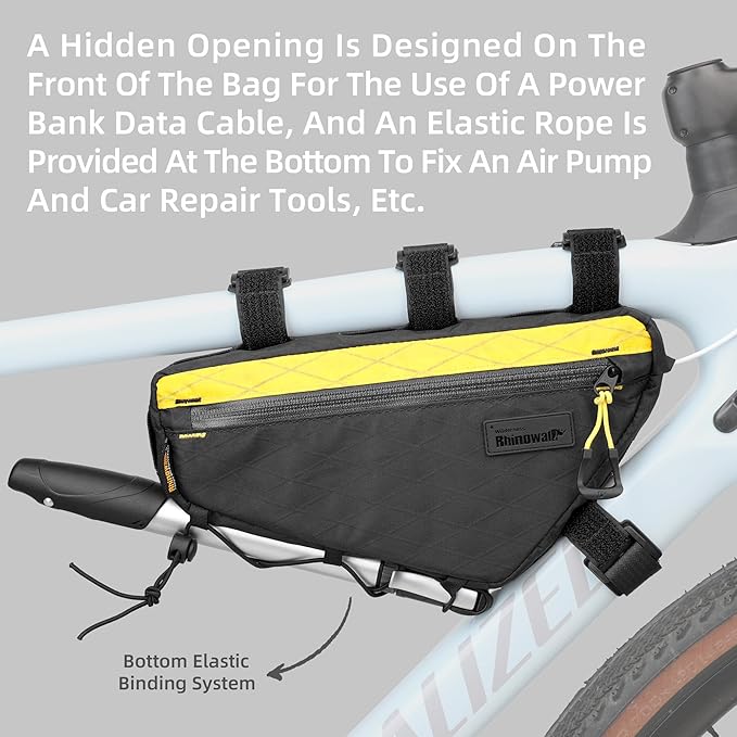 Rhinowalk Bike Frame Bag Waterproof Bike Triangle Bag Bicycle Pouch Under Tube Bag Professional Cycling Accessories