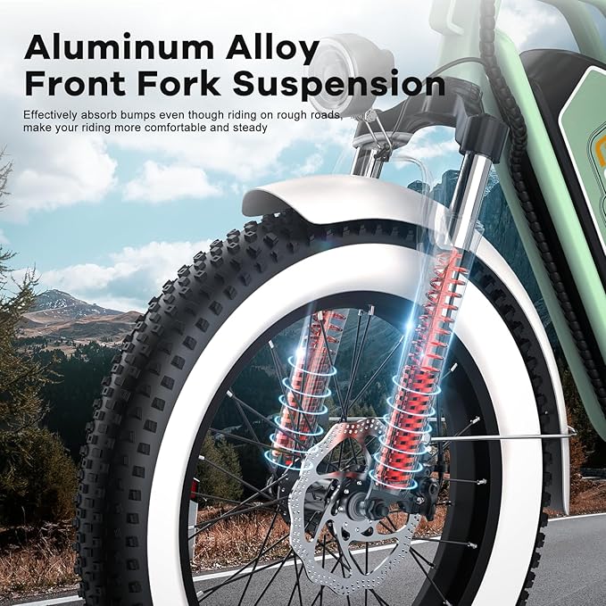 Electric Bike for Adults, 20"x 4" Fat Tire 35MPH Cargo Ebike with Seat, 1450W Peak 2 Seater Commute Bike with 48V 20AH Removable 960WH Battery, 80 Miles Max Range 7-Speed Step-Thru Electric Bicycle