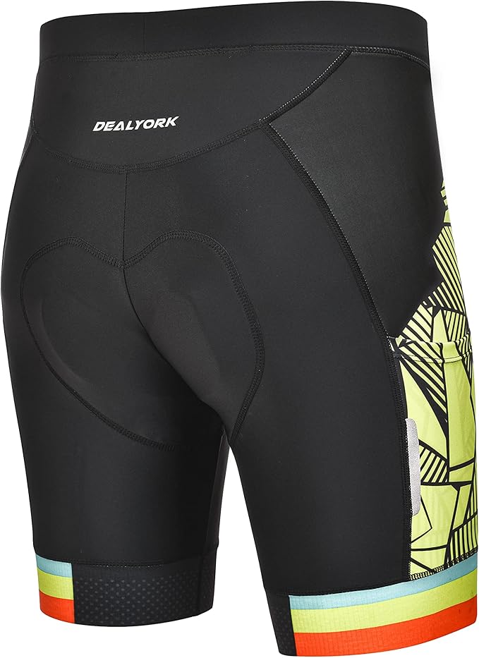 Padded Cycling Shorts Men's Cycling Underwear with 3D Padding Biking Bicycle Shorts Shock Absorb Comfortable Lightweight