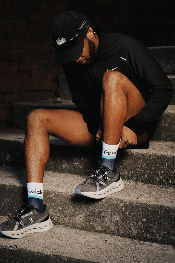 Swiftwick - ASPIRE Mid-Crew Cycling Socks, Maximum Breathability, Moisture Wicking