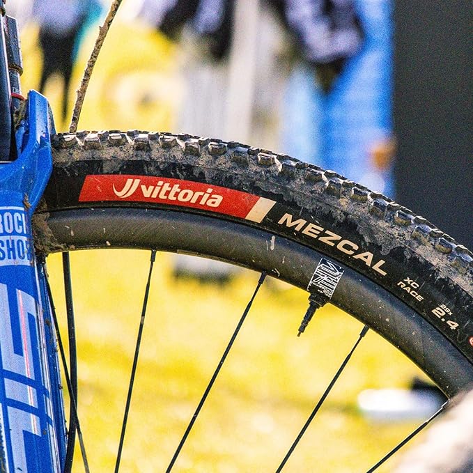 Vittoria Mezcal XC Race Tubeless Ready Mountain Bike Tire - Fast Rolling XC MTB Tire for Mixed Terrain