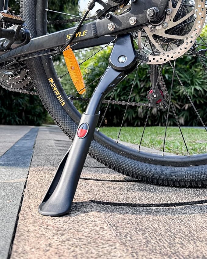 Wakano Heavy Duty Bike Kickstand 24"-29", Max Load 170 LBS, Non-Slip Large Foot with Cleats for Electric Bike, Adult Bike, Mountain Bike, Fat Tire Bike.