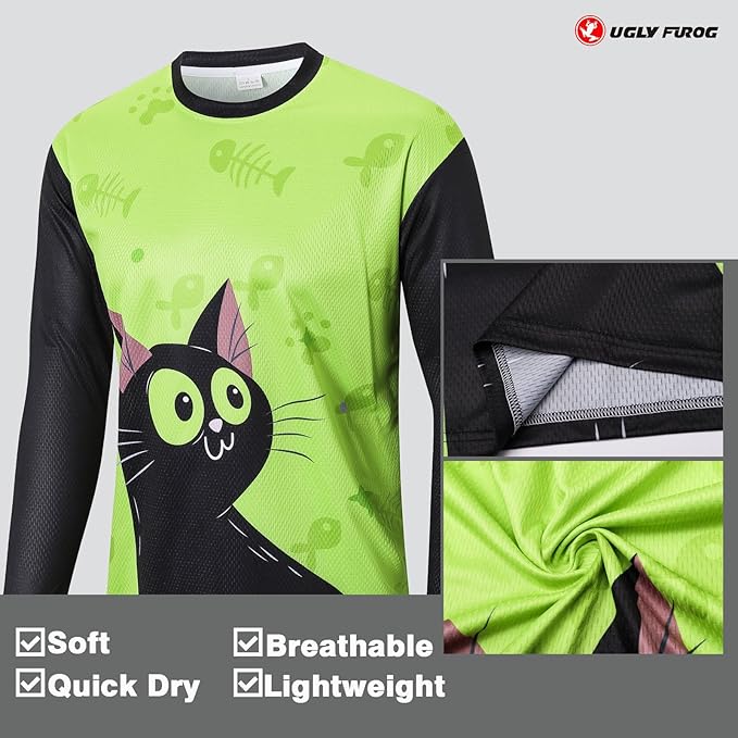 UGLY FROG Bike Wear Long Sleeve Men's Classic Fashion Cycling Downhill Jersey Sportswear Clothing
