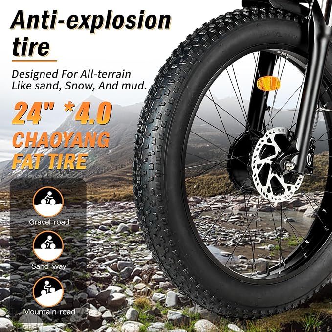 5000w Dual Motor Electric Bicycles, 60V Battery E-Bike with 45 MiIe P-Hour Electric Bike for Adults, 26 Fat Tire Hunting Ebike for All Terrain, Full Suspension Electric Ebike