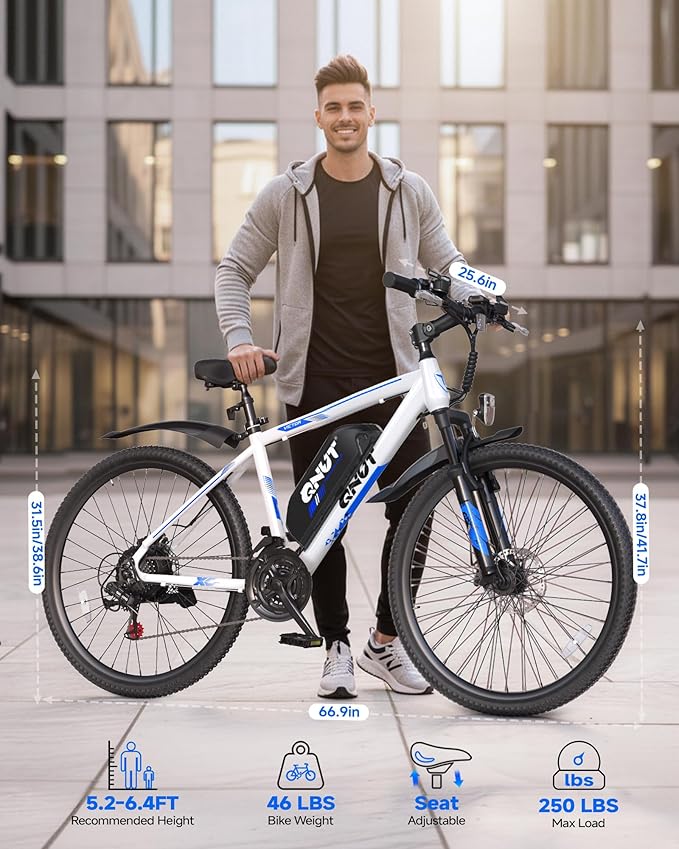Electric Bike for Adults & Teens - 350W 26" Victor Ebike - 21-Speed, 20Mph Up to 40Miles with Dual Disc Brakes, Commuter E-MTB for Men Women | UL 2849 Certified