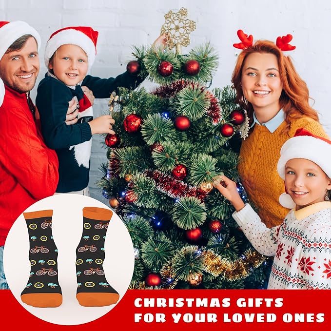 FOURSTUFF Ski, Cycling, Basketball, Golf, Pickleball, Softball, Volleyball, Wrestling, Soccer - Sports Socks for Women Men