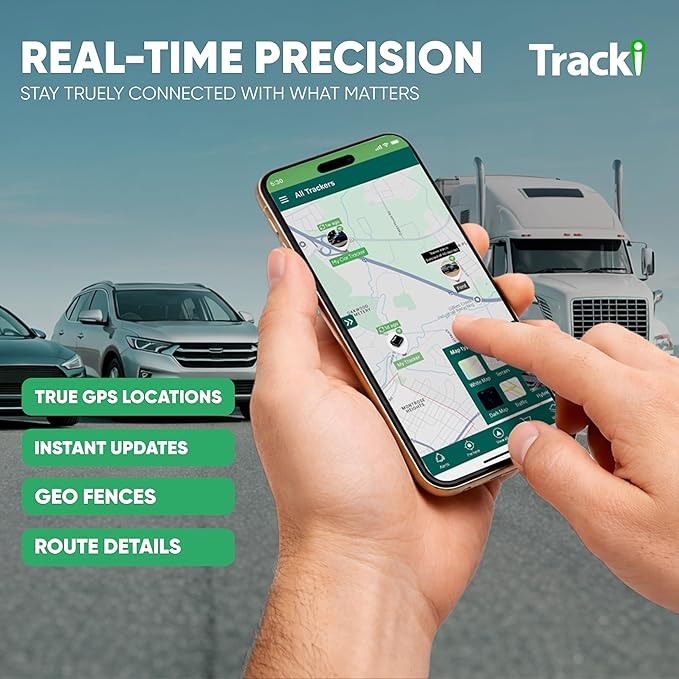 Tracki Pro GPS Tracker for Vehicles – Magnetic Waterproof 4G LTE Car Tracker, Long-Life Battery Up to 7 Months, Unlimited Distance, Smart Alerts, Hidden Tracking Device (Subscription Required)