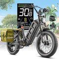 eAhora Juliet Pro 2 Electric Bike for Adult, Dual Motor | 5200W/1200W | 43/31 Mph | 70Ah/60Ah 200 Miles Long Range | 20" Fat Tire | for Commute | Delivery | Women