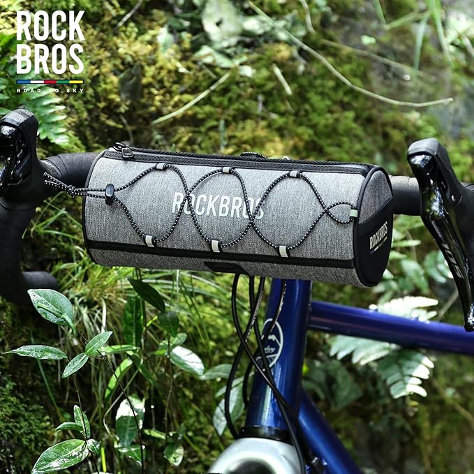 ROCKBROS ROAD TO SKY Bike Handlebar Bag Bicycle Front Bag Bag Storage Bag Lightweight & Sturdy Bicycle Handlebar bag for Road Mountain Bike 2L