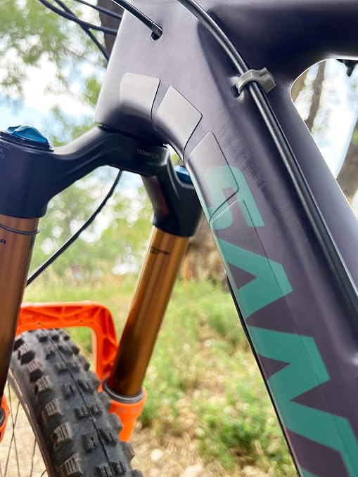 Precut Bike Frame Protection Tape- High Impact Clear Vinyl Wrap Includes 4 Sheets (8.5”x14.5) eBike, MTB Frame Protection, Protects from Scratches and Dings (Clear Matte)