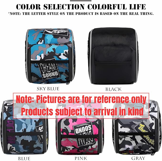 Camouflage Handlebar Bag, Water-Resistant Bike Front Bag, Large Capacity Blue Camo Bike Handlebar Bag for MTB and Road Bikes, Compact Front Storage 7" x 6" / 19 x 14 cm