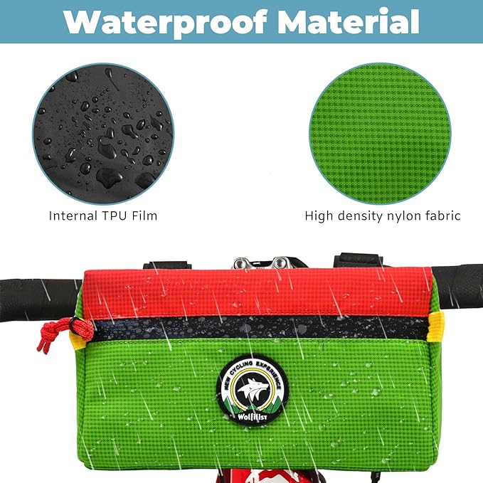 Bike Handlebar Bag, Bicycle Front Bag, Kids Handle Bar Bag, Storage Bag with Shoulder Strap for Men Women Kids Outdoor Road MTB Cycling