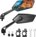 New Handlebar Bike Mirror, Adjustable Rotatable Bicycle Rear View Mirror,Safe Foldable Clear Glass Mirror For Mountain Road Bike Bicycle Electric Motorcycle