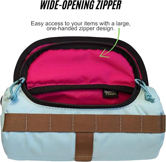 Handlebar Bag (Miami Nice) | 2 Liter Capacity | Spacious Bike Bag w/ 2 Extra Long Buckle Straps & 1 Hook-and-Loop Strap | Water Resistant Front Basket | Bike Accessories | Made in USA