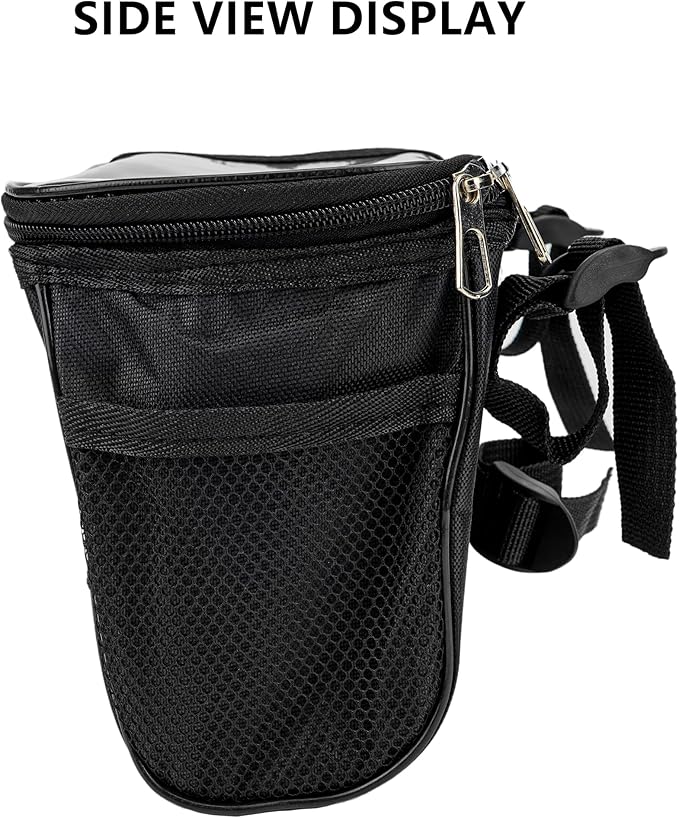 Bike Handlebar Bag – Waterproof Bicycle Handlebar Bag with Reflective Strip, Lightweight Front Storage Pouch for Road & Mountain Bikes, Easy Installation Cycling Organizer