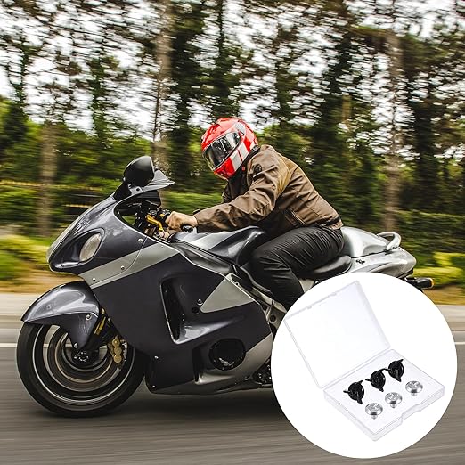 8 Pcs Motorcycle Helmet Visor Screw Helmet Visors Screws with 8 Silicone Washer Replacement Motorcycle Helmet Bolts Hardware Kit for Motorcross Dirt Bike Helmets Accessories
