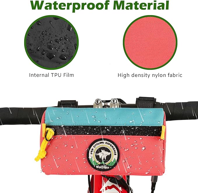 Bike Handlebar Bag,Kids Bicycle Front Basket Pack,Waterproof Bikes Bag,Small Bicycle Handle Bar Bag for Boys Girls Men Women