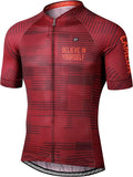 LAMEDA Men's Cycling Jersey Breathable Lightweight Short Sleeve Elastic Pro Road Bike Shirt Full Zip